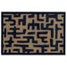 My Mat Indoor Pattern Abstract Maze 50 x 75 cm | Washable Non-Slip Doormat