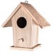 Natural Wood Bird House – Perfect for Decorating & Crafting