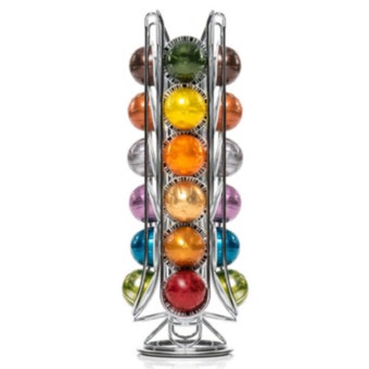 Nespresso Vertuo Capsule Holder 24 Pod Wire Storage Tower Stand