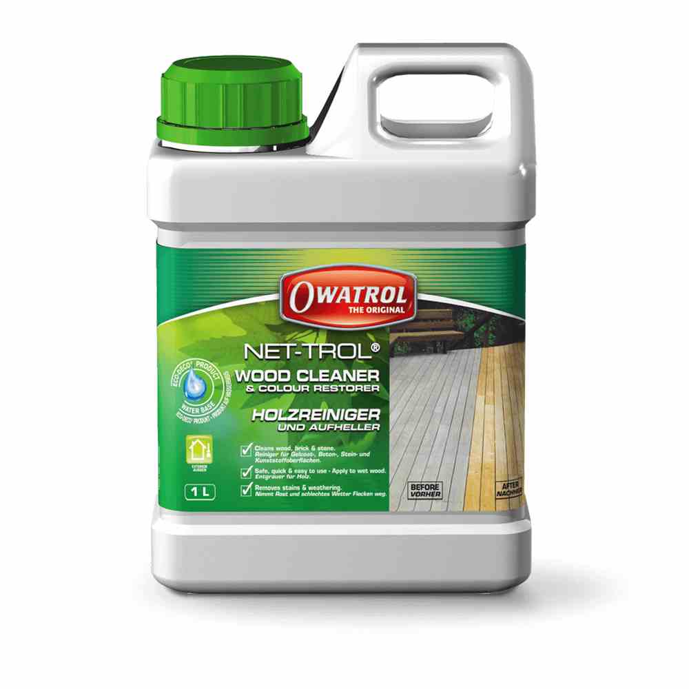 Owatrol Net-Trol Wood Cleaner & Colour Restorer - 1L