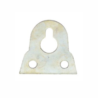 Nickel Plated Slotted Glass Plate 38mm