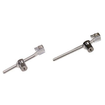 Nickel Plated Steel Showcase Lock 140x25mm