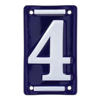 Enamel Nouse Number - 4