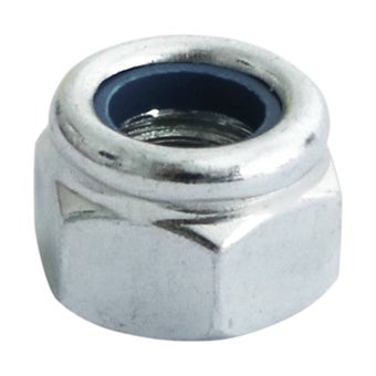 Timco M8 Nylon Lock Nuts Type P Zinc Plated – Pack of 10 Metric Locking Nuts