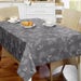 Oilcloth Grey Leaf Pattern - Price per metre