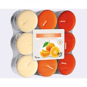 Orange Tealight - 18 Pack