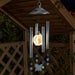 Orbis Solar Windchime with LED Crackle Globe – Ambient Garden Light & Outdoor Decor