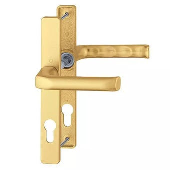 Oslo Gold Finish Lever Handle Set 70mm with Spindle and Fixings