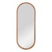 Oval Wooden Mirror - 35x90cm