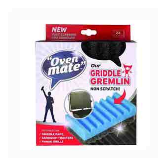 Oven Mate Griddle Gremlin Non Scratch - 2 Cleaning Pads