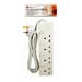 Kingavon 4 Way Individually Switched Socket With 2M Cable