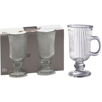 Excellent Houseware Irish Coffee Glasses with Handle – Pack of 2