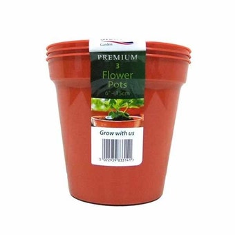6" Stewart Flower Pot - Pack of 3