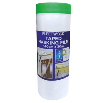 Fleetwood Painters Pre-Taped Masking Film 140cm x 30m
