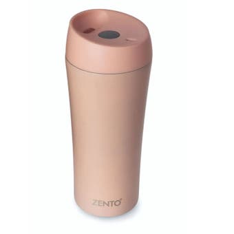 Zento Stainless Steel Peach Travel Mug - 350ml