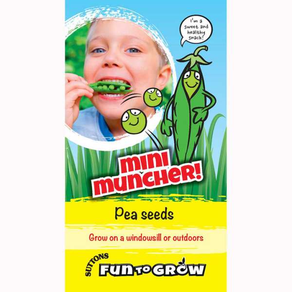 Fun To Grow Pea Seeds - Mini Muncher (Tom Thumb) - Pack Of 25