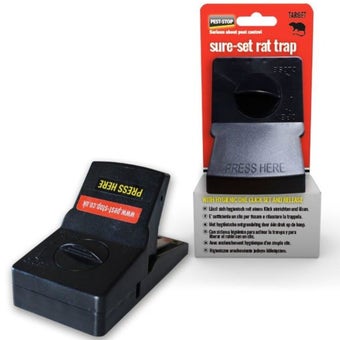 Pest-Stop Sure-Set Plastic Rat Trap – Humane One-Click Rodent Control