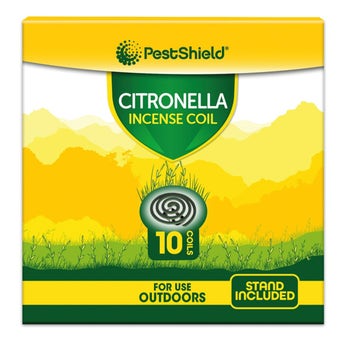 PestShield Citronella Incense Coils for Outdoor Mosquito and Insect Repellent I Pack of 10