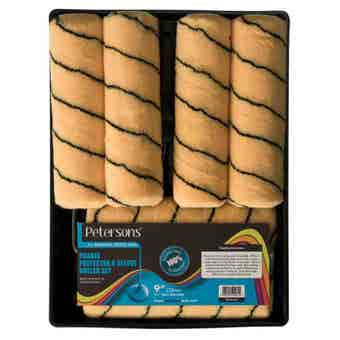 Petersons 9" Praxis Polyester 6 Sleeve Roller Set