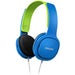Philips Kids Headphones with Volume Limiter Under 85 dB – On-Ear Safe Sound Headphones for Children with Adjustable Headband and Cushioned Earcups – Blue and Green