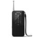 Philips Portable AM FM Radio – Compact Battery-Operated Analogue Tuner with Headphone Jack and Telescopic Antenna