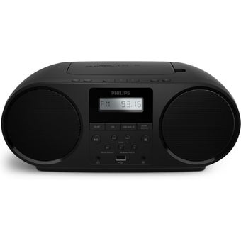 Philips All-in-One CD/FM Radio Player | Bluetooth Boombox with USB, Audio In & Headphone Socket