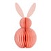 Pink Honeycomb Rabbit Decoration – 16x30x16cm Festive & Stylish Paper Bunny