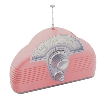 Steepletone Pink Dixie Retro MW/FM Radio – Classic 60’s Style with LED Backlit Analogue Dial