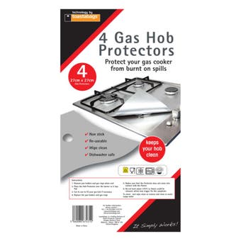 Planit 4 Gas Hob Protectors Silver