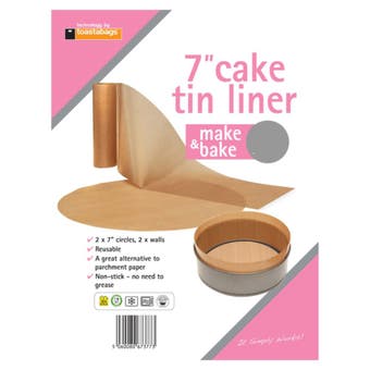 Planit Make & Bake Cake Tin Liner 7 inch 2 Pack