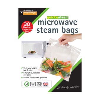 Planit Microwave Steam Bags Medium 30 Pack