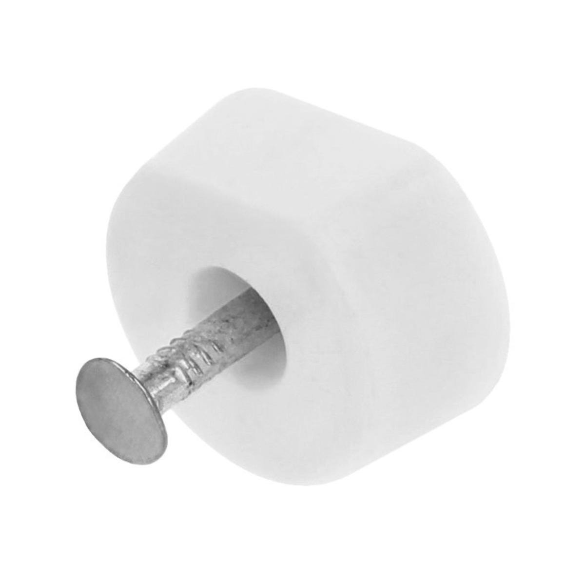 Plastic Shelf Studs 15x7x19mm - White 