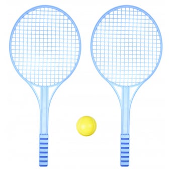 Plastic Tennis Racket Set - 3 piece