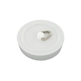 Securit White Bath Plug - 46mm