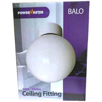 Powermaster 60W BALO Globe Ceiling Fitting