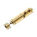 Polished Brass Barrel Bolt 6"