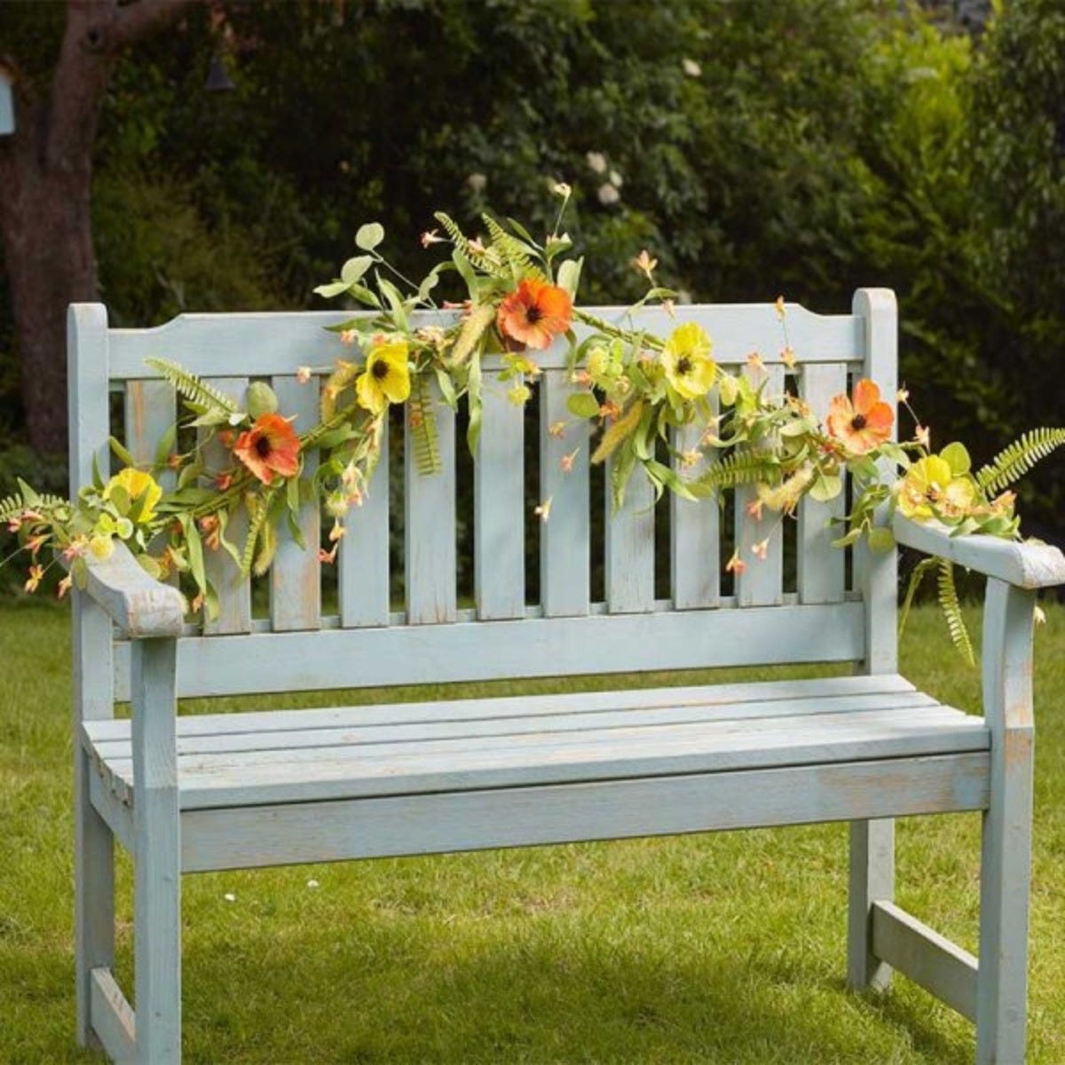 Poppies Garland I Weather and UV resistant I 180cm 