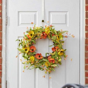Poppies Wreath 45cm – Vibrant Decorative Wreath for All Seasons