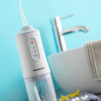 InnovaGoods Portable Rechargeable Oral Irrigator | Denter Waterproof Dental Water Flosser