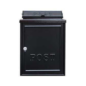 Postplus Classic Black Diecast Postbox