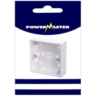 Powermaster 1 Gang 25Mm Surface Pattress Box
