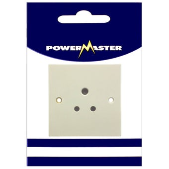 Powermaster 1 Gang 5 Amp Socket