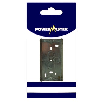 Powermaster 2 Gang 25 Mm Flush Metal Box