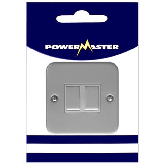 Powermaster 2 Gang 2 Way 10 Amp Metalclad Switch
