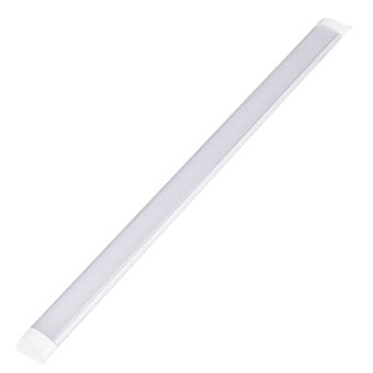 Powermaster 2ft Twin 18W 4000K LED Batten Fitting Cool White Compact Energy Efficient Indoor Lighting