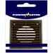 Powermaster 5 Inch Brown Fixed Louvre Vent – Weatherproof Static Air Vent Cover for Wall or Duct Ventilation