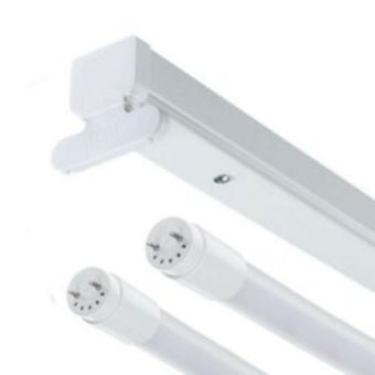 Powermaster 5ft Twin LED Ready Single Ended Batten Fitting