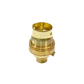 Powermaster Brass Unswitched Lampholder 12''