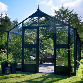 Juliana Premium Greenhouse Safety Glass Black 9' x 12'