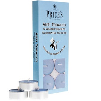 Price's Candles Anti-Tobacco Candle Tea Lights - Pack of 6